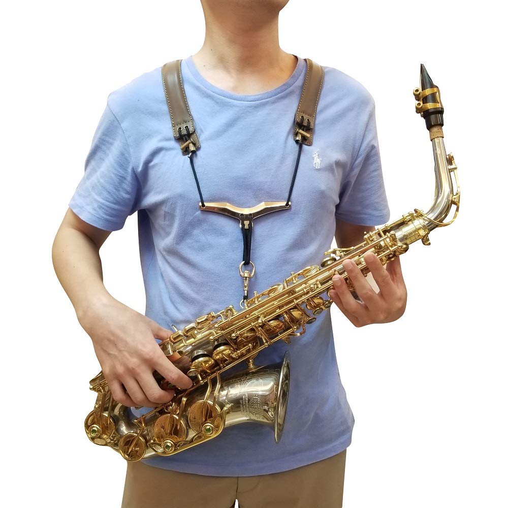 [adorence] ремешок для саксофона sax плечо шнурок кожа sax плечо . давление удобный музыкальные инструменты для плечо шнурок ручная работа мягкий ручная работа sax 