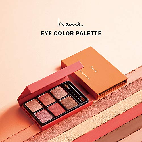 heme 6 color eyeshadow Palette Palette ( all 6 color ) ROSE PEACH Taiwan cosme 