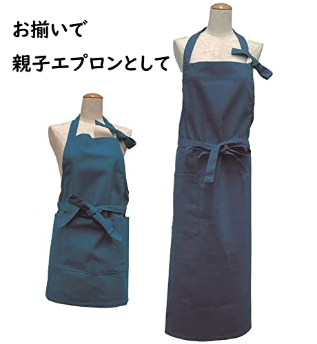  Basic standard apron Kids stylish plain simple canvas ....10oz man girl 120-140cm about o- car 