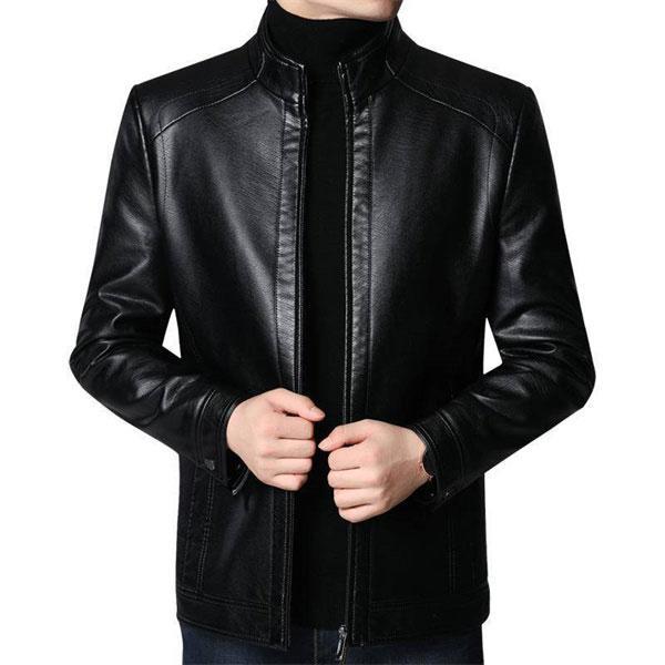  кожаный жакет мужской одиночный кожа жакет кожаная куртка G Jean джемпер внешний байкерская куртка tailored jacket большой размер 