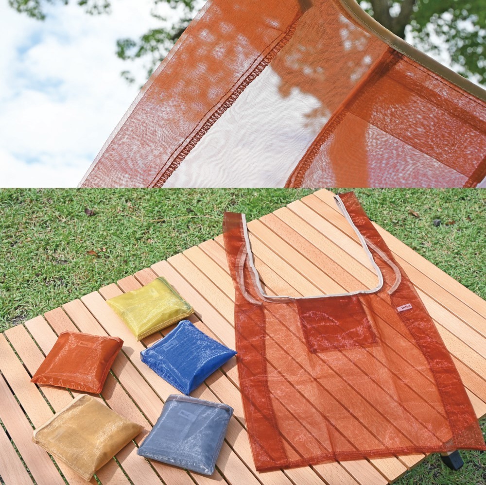  eko-bag brand stylish folding compact tote bag see-through bag brand largish men's lady's b5 a4 light weight 