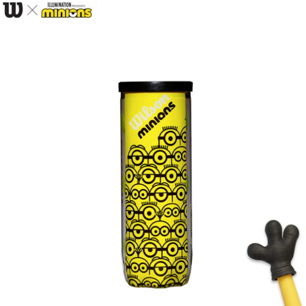 Wilson MINIONS TENNIS BALLS WR8202401001 （1缶3球入り） 硬式テニスボールの商品画像