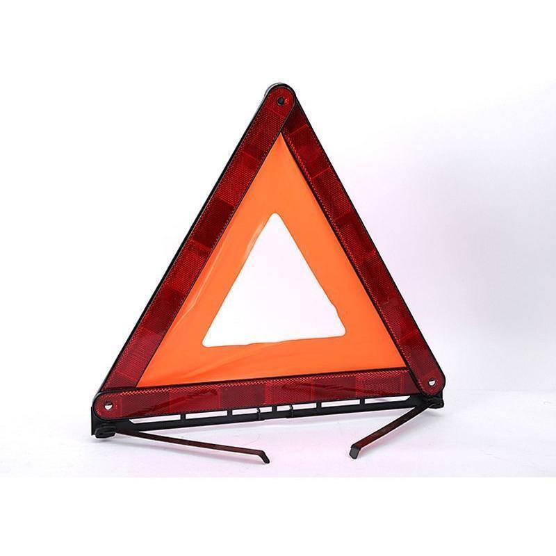  triangle stop board triangle reflector storage case attaching folding car goods motorcycle supplies safety measures . sudden stop rear impact collision accident prevention compact carrying triangle triangle 