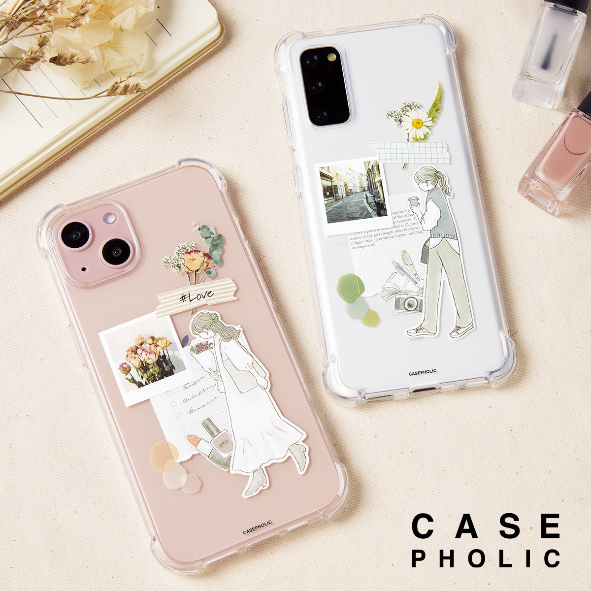 Iphone Se 第3世代 第2世代 Iphone 11 Iphone13 Iphone12 スマホケース 韓国 大人女子 コラージュ ノート 名入れ 文字 かわいい おしゃれ おすすめ お揃い V I Grl Collage 名入れスマホケースのチョモランマ 通販 Yahoo ショッピング