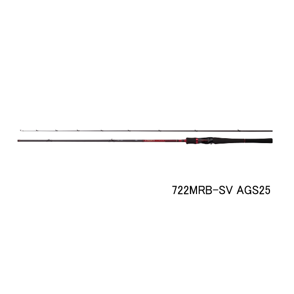 DAIWA ハートランドAGS 疾風七弐 ベイトキャスティングモデル 722MRB-SV AGS25の商品画像