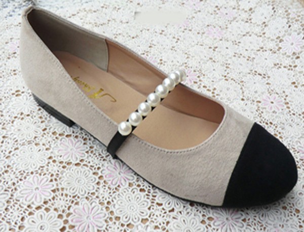 white pearl attaching pearl pearl shoes band shoes strap pakapaka prevention pumps band shoe accessory 1 pair minute 