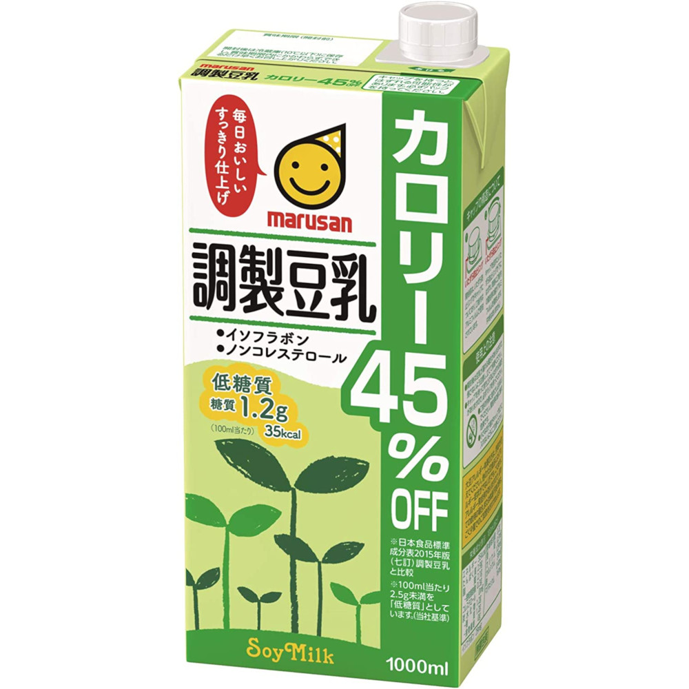 marusan 調製豆乳 カロリー45%オフ 1000ml 紙パック × 18本の商品画像