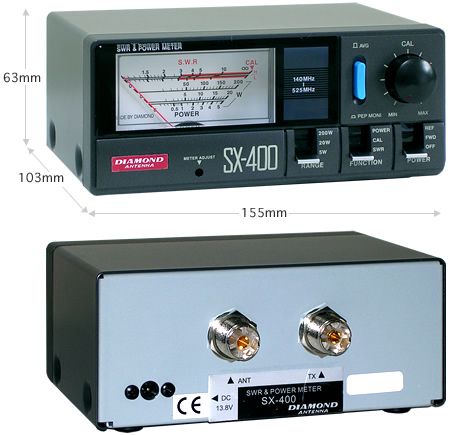 DIAMOND 通過型SWRパワー計 140～525MHz SX400の商品画像