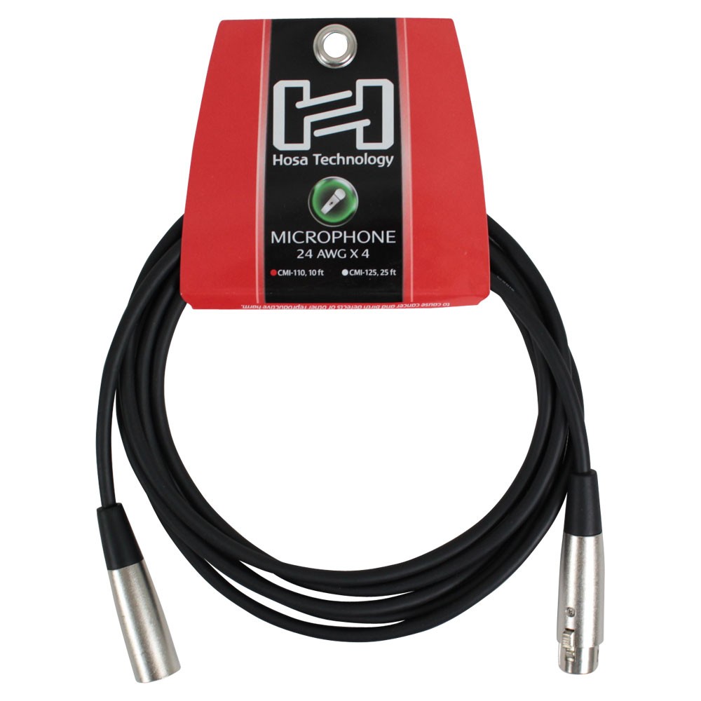  microphone cable XLR male - female 3m Hosa ho saCMI-110 Mike code 