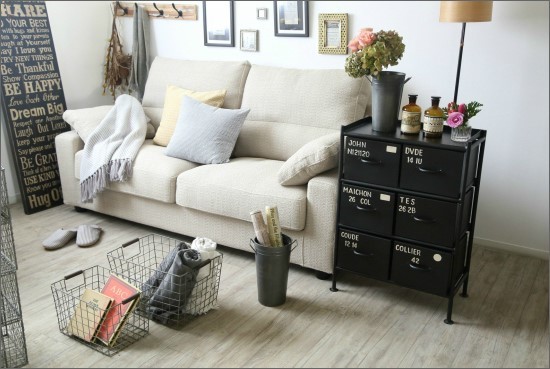 和チェスト 引き出し3列6段18杯　木組み　釘未使用 アンティークチェスト 6杯引出し チェスト おしゃれ 3段 スチール ハンドメイド