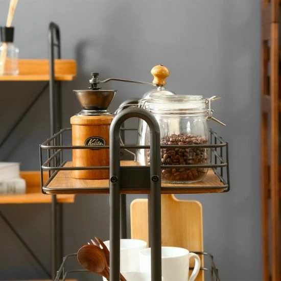 アイアンキッチンワゴンC キャスター付　キッチンカート　アイアン家具 アイアンワゴン キッチンワゴン カートワゴン キャスター付 美容室