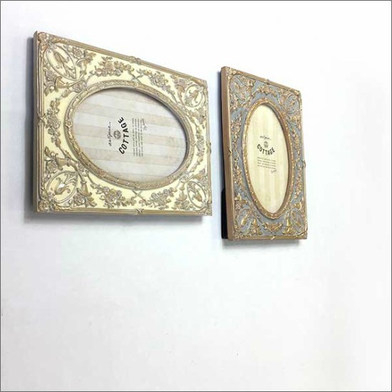 メール便送料無料】 アンティーク フォトフレーム エンボス フラワー