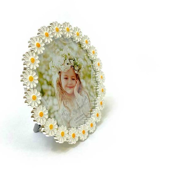メール便送料無料】 フォトフレーム ラウンド フラワー カモミール