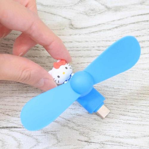  Hello Kitty герой переносной вентилятор коннектор имеется Mini прохладный вентилятор USB Type-C Sanrio товары 