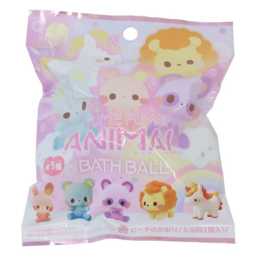 エスケイジャパン(ゲーム、おもちゃ) ゆめふわアニマル バスボール ピーチの香り 浴用入浴剤の商品画像