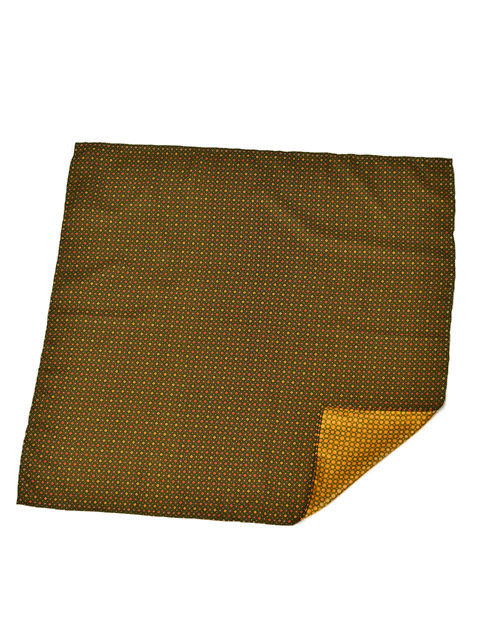 Atto Vannucci[ at Van nchi]neka chief 81119 шелк мелкий рисунок хаки × красный 