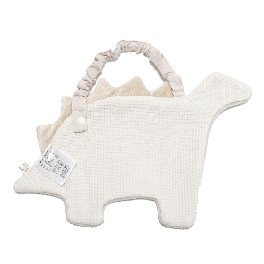  baby смешанные товары * bib "mocmofmokmof" динозавр нагрудник слоновая кость (IV)