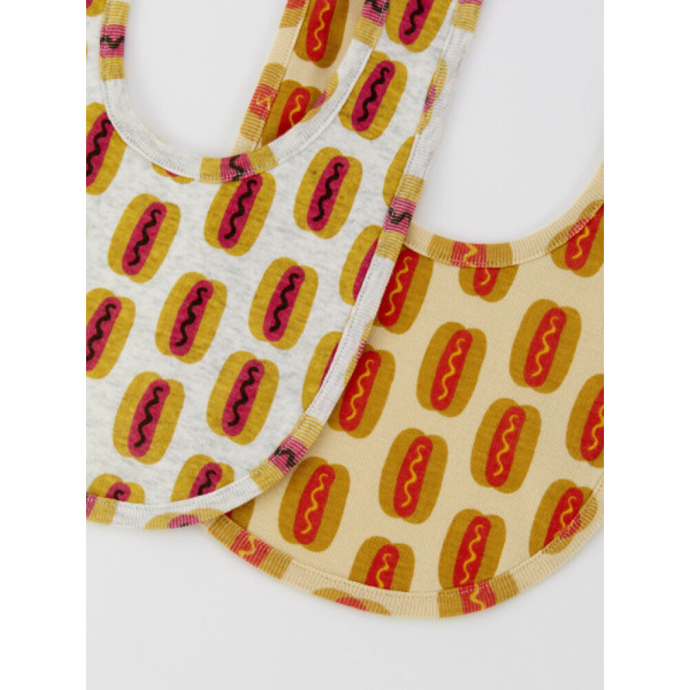  baby смешанные товары * bib " Ocean &amp; ground " нагрудник Hotdog бежевый (BE)