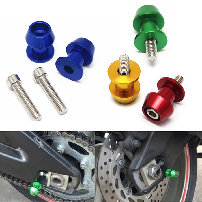  hook bolt M10 Swing Arm stand hook slider rear stand bolt dress up custom bike all-purpose 6 color 