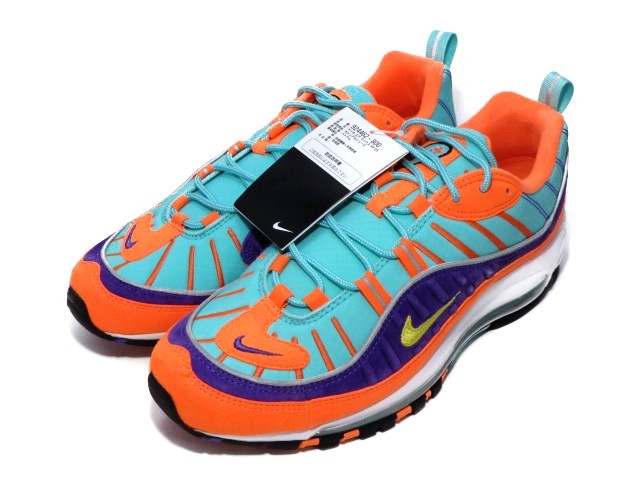 AIR MAX 98 QS "CONE TOUR YELLOW" 924462-800 （コーン/ハイパーグレープ/オーロラグリーン/ツアーイエロー）