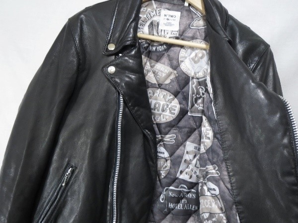 BEDWIN ベドウィン ダブル ライダース シープスキン レザージャケット