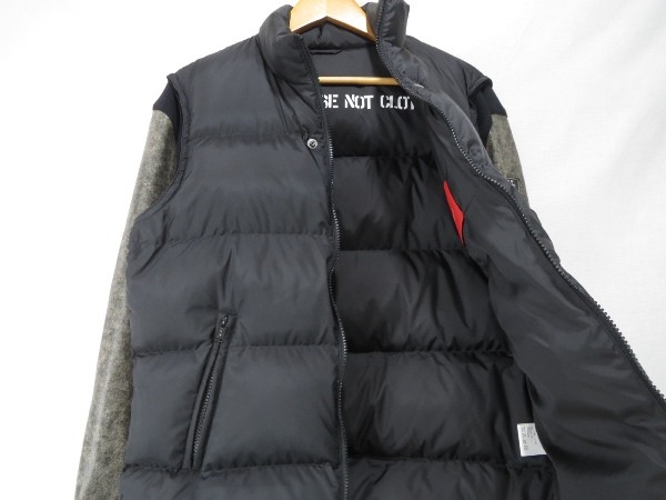 UNDERCOVER UC2B9208 MENS 袖レザーダウンブルゾン 2 UNDERCOVER】アンダーカバー『レザースリーブ ダウンジャケット