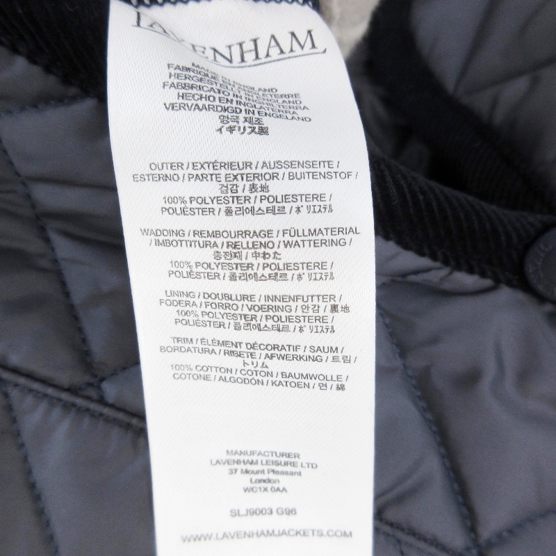  не использовался LAVENHAM Lavenham стеганная куртка DENHAM MENS 20 SLJ9003 G96ten ветчина SUFFOLK NAVY S с биркой 22000647