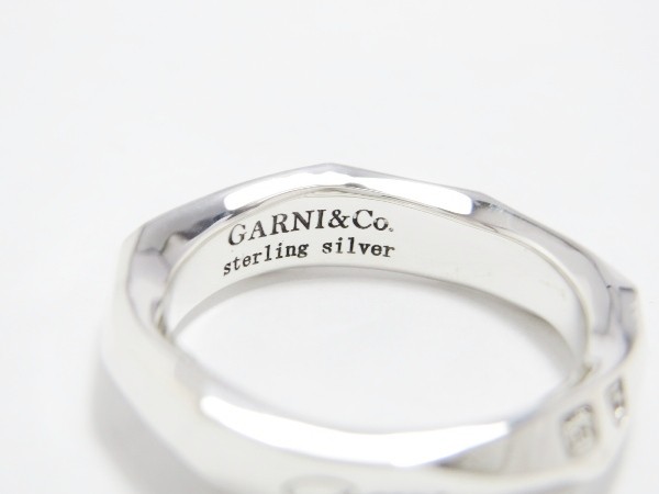 ガルニリング　13号 GARNI ガルニ ボタン リング シルバー シルバー系 13号【中古