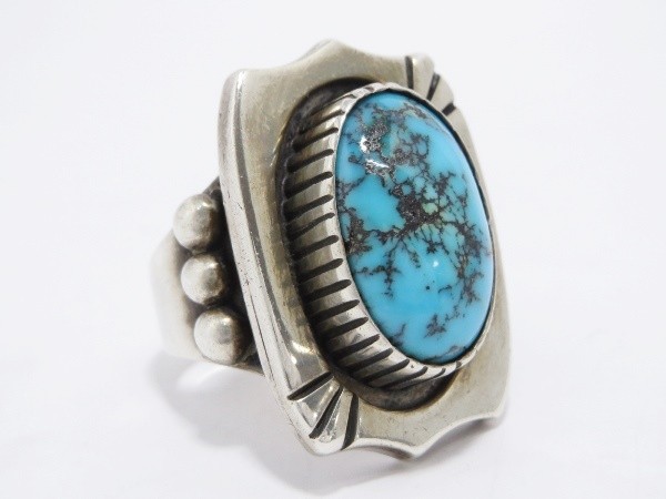 Johnny Pablo ジョニーパブロ ナバホ族 ターコイズ リング 21号