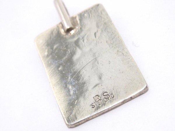 Navajo ナバホ族 RS スタンプワーク ココペリ ペンダント シルバー