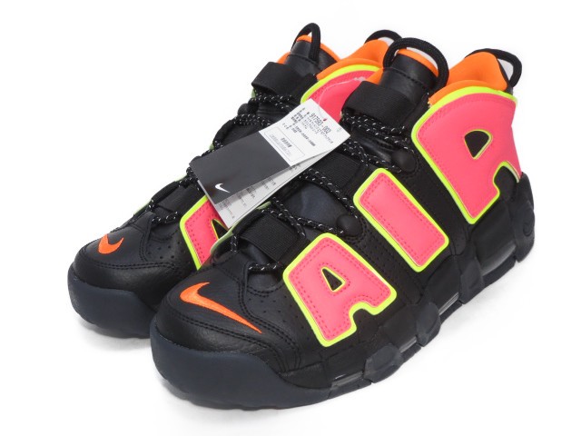 WMNS AIR MORE UPTEMPO "HOT PUNCH" 917593-002 （ブラック/ホットパンチ/ボルト）