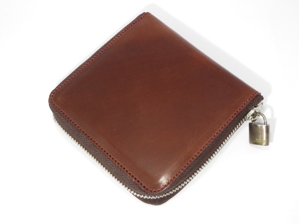 7SENSE シェルコードバン・3cardコンパクトラウンドジップ財布 7SENSE】シェルコードバン・ラウンドジップ二折財布