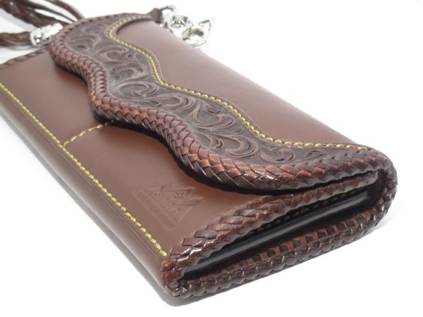 SAAD 長財布 Surd SAAD サード WL-132-CH カービングレザー ロングウォレット