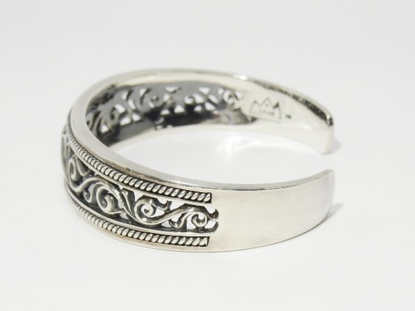 SAAD 太陽神 アラベスク バングル シルバー925 SAAD サード バングル 太陽神 アラベスク オープンワーク