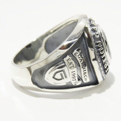 GARNI 未使用 ガルニ Ism College Ring L BK カレッジ リング 21