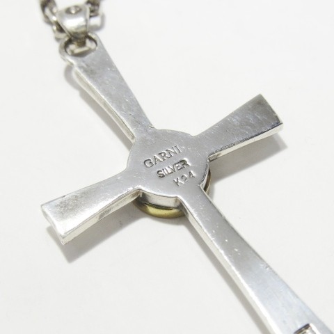 GARNI ガルニ シルバー925クロスネックレス GARNI - クロスモチーフ ネックレス / Denova G.C Pendant