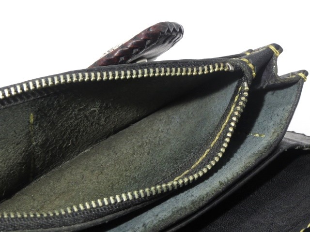 SAAD サード 長財布 シャークスキン ロングウォレット コンチョ付