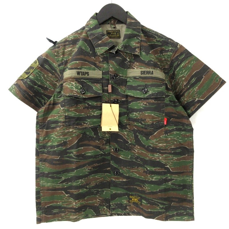 WTAPS ダブルタップス タイガーカモストライプ 長袖シャツ ジャケット XL WTAPS ダブルタップス タイガーカモストライプ 長袖シャツ