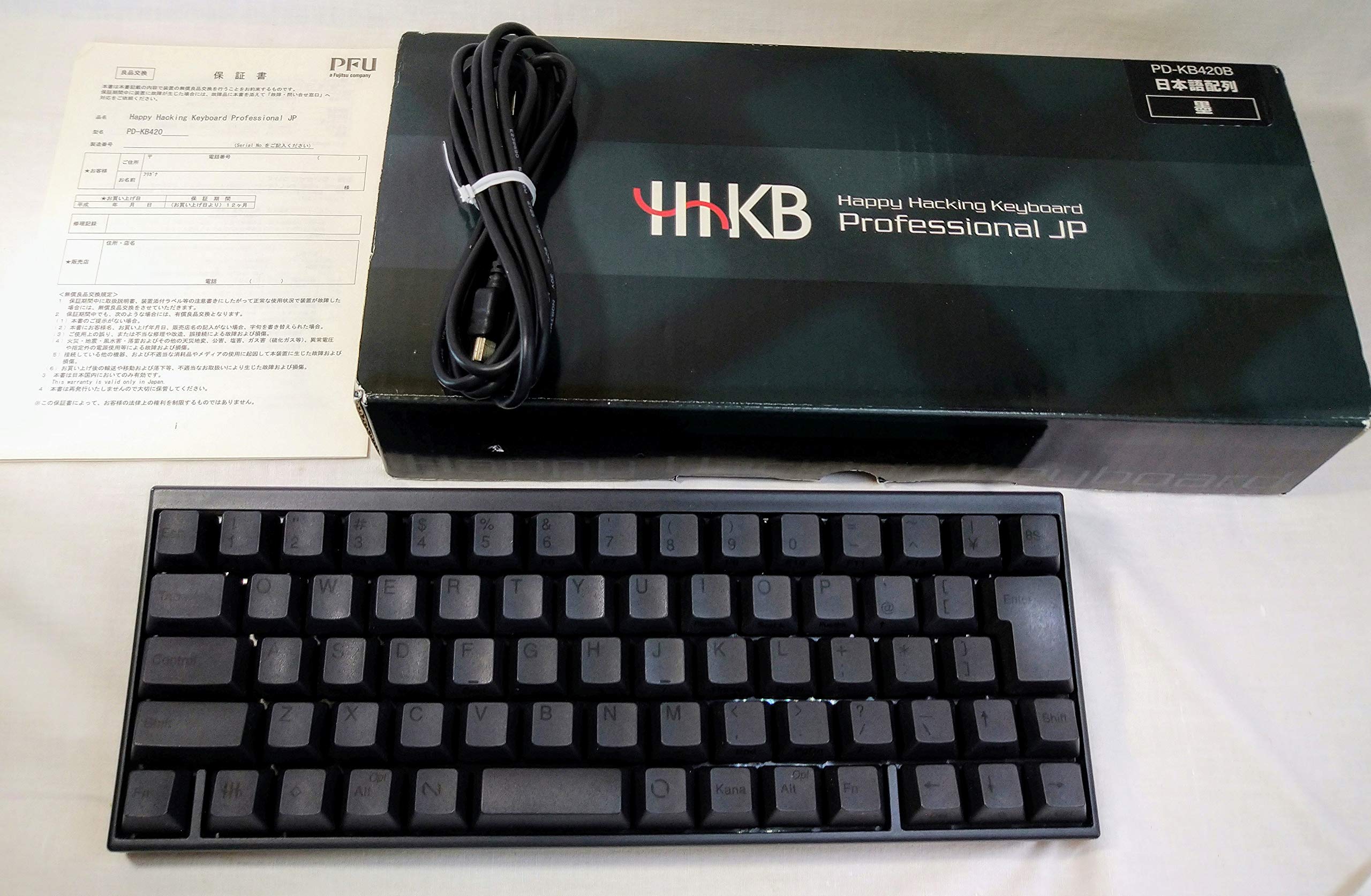 Happy Hacking Keyboard Professional JP.( японский язык расположение )