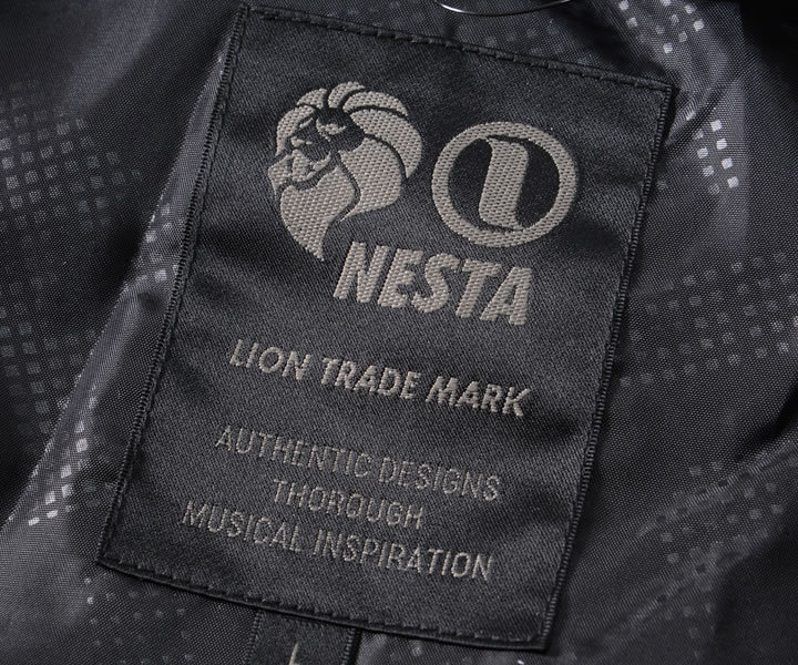 NESTA BRAND ネスタブランド 中綿ジャケット リブロゴ ゴールド刺繍 