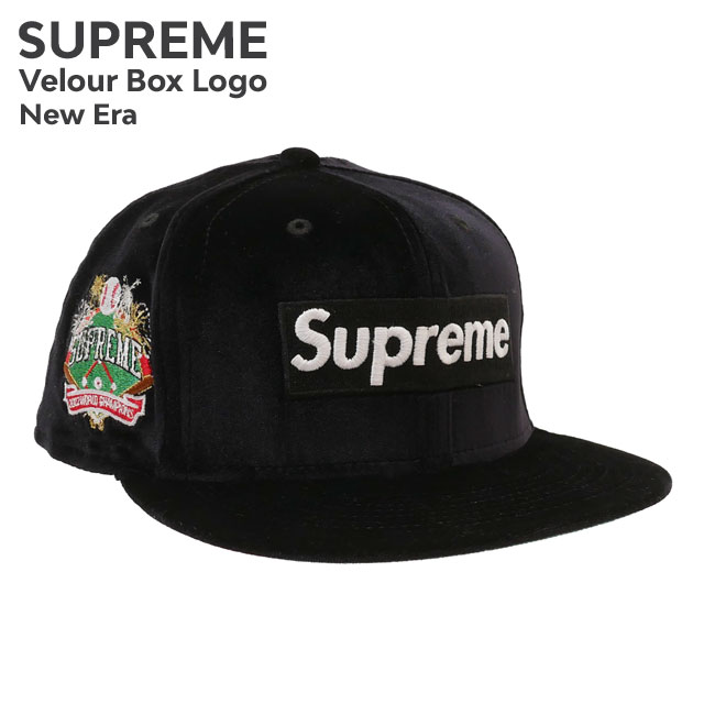 Velour Box Logo New Era® （Black） 22fw