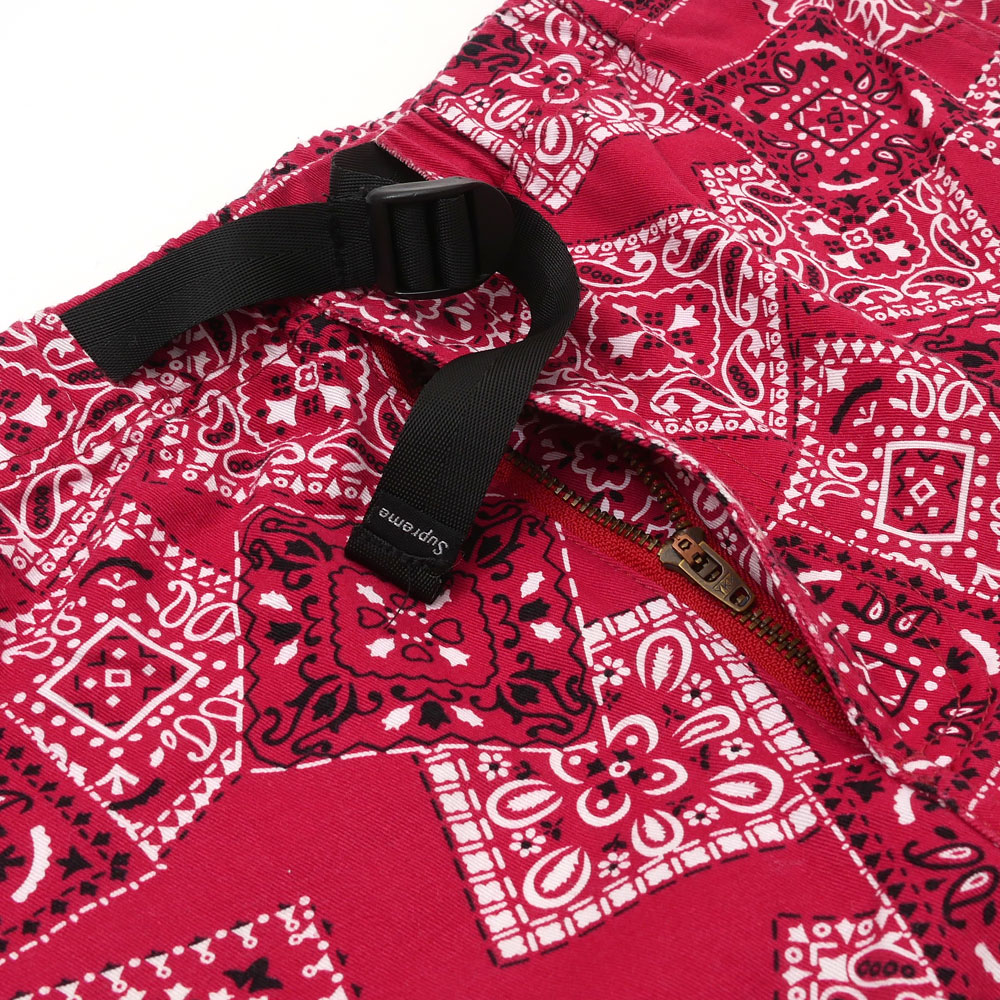 Supreme Supreme 15SS Bandana Belted Short bandana pattern shorts RED red men's S size [ used ] 2015SS 144001687033 ( pants )