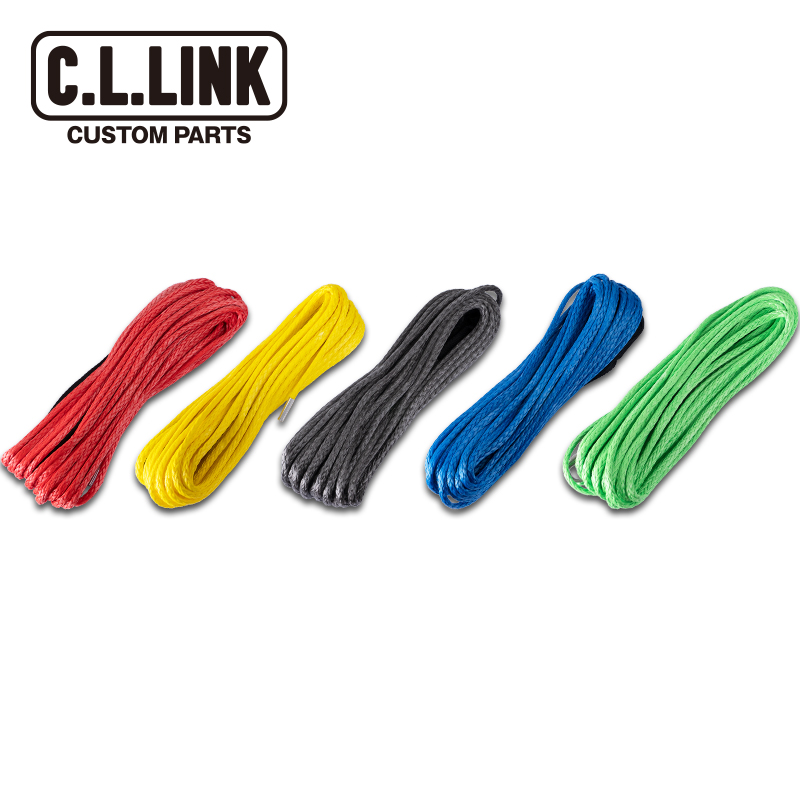  fibre rope single goods 6mm×15m 6000lbs for electric winch for exchange Jimny etc. si- L link Synth tik winch Rescue traction all-purpose trailer 