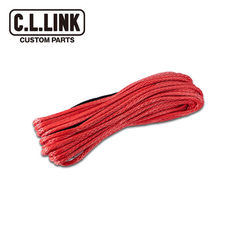  fibre rope single goods 6mm×15m 6000lbs for electric winch for exchange Jimny etc. si- L link Synth tik winch Rescue traction all-purpose trailer 