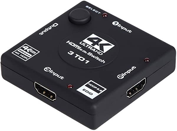 Hdmi切替器 4kx2k 3入力1出力 金メッキコネクタ搭載1080p 3d対応 メス オス 電源不要 Chromecast Stick Xbox One ゲーム機 レ 6mm B08f547bdz クロレッツ 通販 Yahoo ショッピング