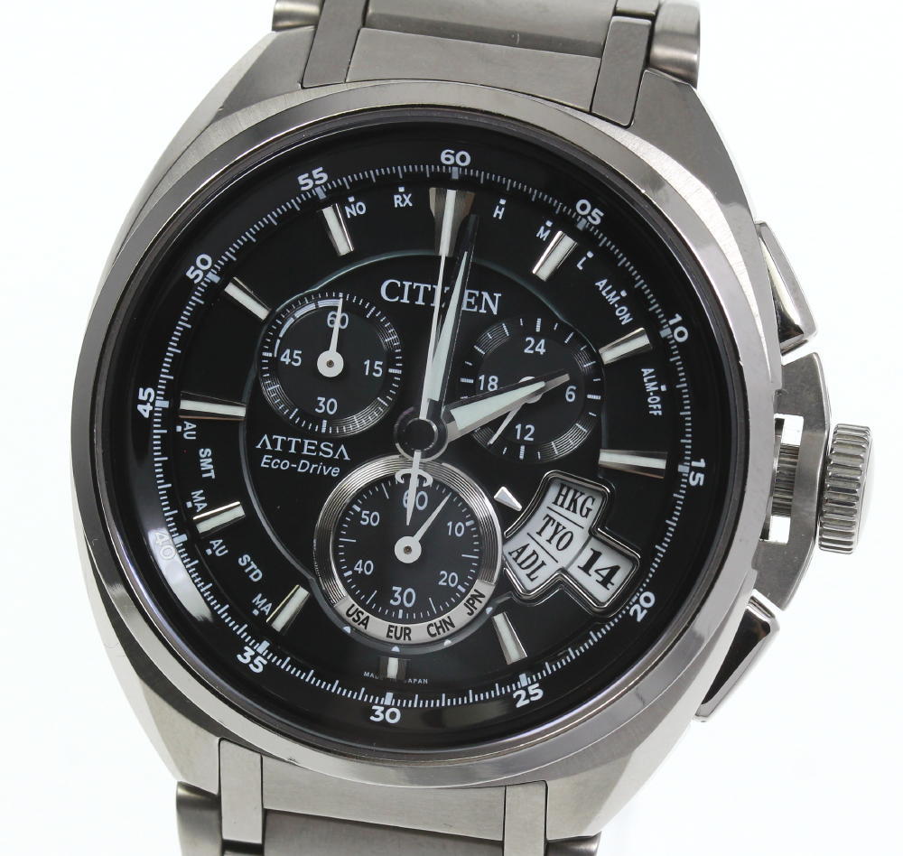 CITIZEN アテッサ 電波ソーラー チタン ATD53-3011 楽天市場】【CITIZEN】シチズン アテッサ ジェットセッター