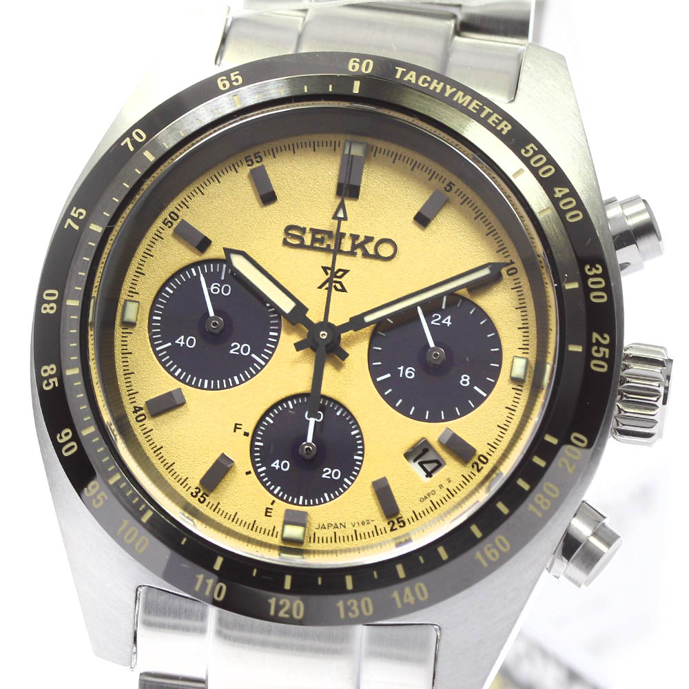 SEIKO PROSPEX SPEEDTIMER ソーラークロノグラフ シルバーバンド