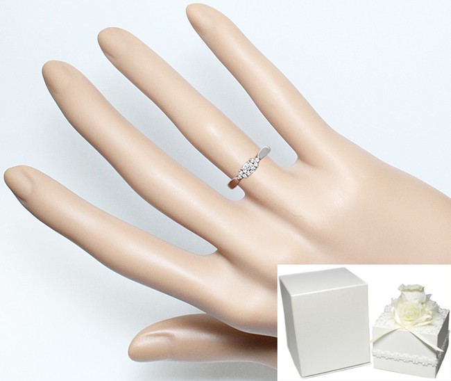  Tiffany diamond всего 0.19ct Pt950 кольцо кольцо - - moni - боковой Stone 5 номер 