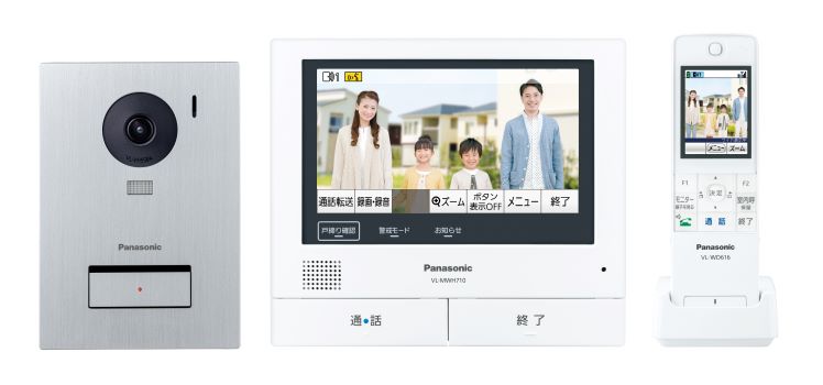 外でもドアホン テレビドアホン VL-SWE710KS（ワイヤレスモニター子機付）の商品画像