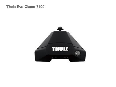 THULE THULE Clamp Evo クルマ向けフット 4個パック ブラック 710500 Thule Evo 自動車用ベースキャリア、フット、バーの商品画像